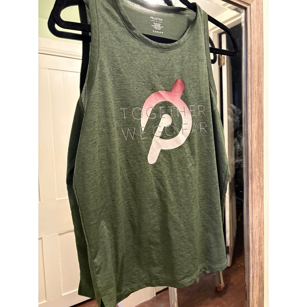 Peloton women’s size small green tank top